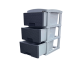 CAJONERO ORGANIZADOR PRACTIMUEBLE X 3 RATTAN GRIS-GRIS COLPLAST