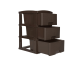 CAJONERO ORGANIZADOR PRACTIMUEBLE X 3 RATTAN WENGUE COLPLAST