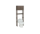 GABINETE ORGANIZADOR DE BAÑO CON PUERTA MOCCA RIMAX